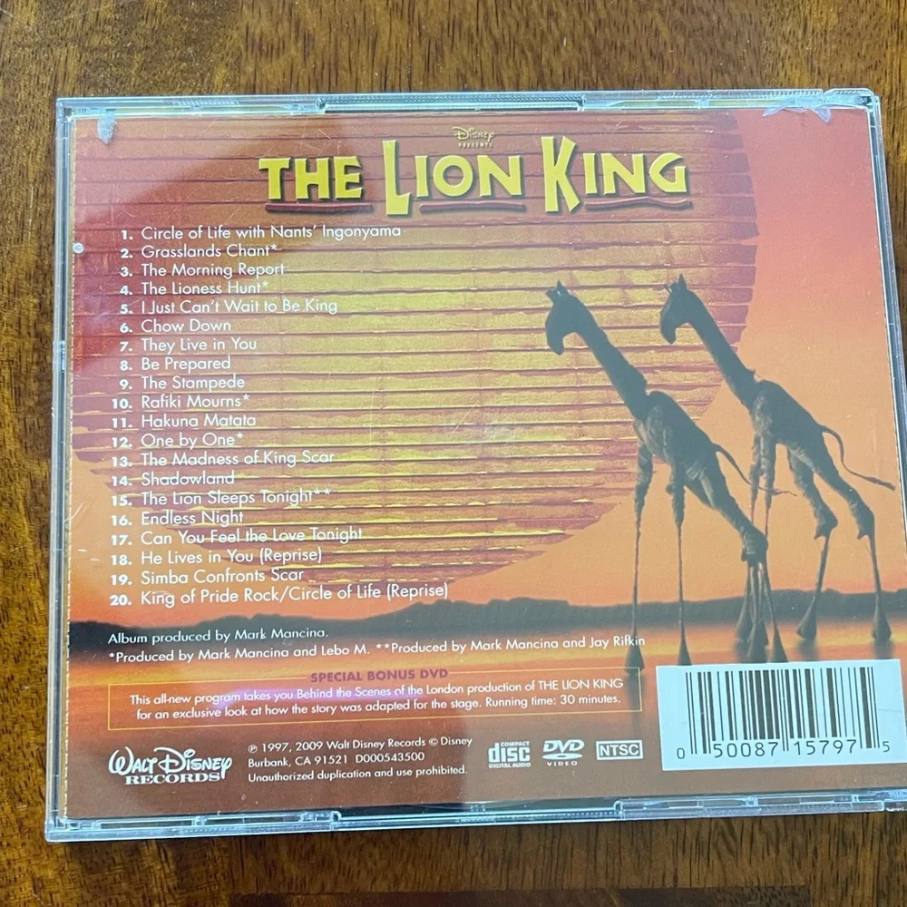 Disney’s The Lion King special 2-disc edition, CD & DVD - Picture 8 of 8